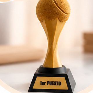 Trofeo de reconocimiento impreso en 3D